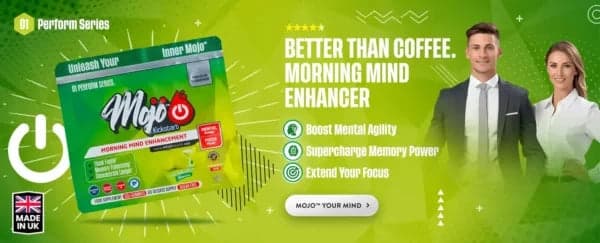 Mojo Kickstart 早晨心智增强 — 比咖啡更好,早晨心智增强剂:提升心智敏捷度,超强记忆力,延长专注时间。Mojo 你的心智。